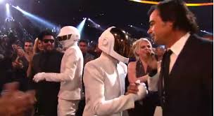Follows the history of two robots, the members of daft punk, on their quest to become human. Did Daft Punk Go Helmet Less At The 2014 Grammys Time