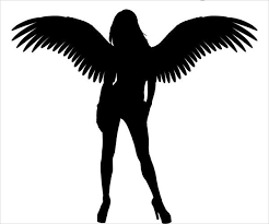 Female angel silhouette png image. Silhouette Images Of Angels Novocom Top