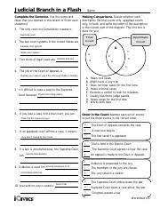 Come check out our guide around the answers of job interview inquiries, know the proper solution just before any individual else. Judicial Branch In A Flash Worksheet Analysis Fill Completed Pdf Pdf Judicial Branch In A Flash Complete The Sentence Use The Terms And Ideas That Course Hero
