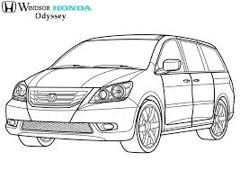 Colouring Pages Image By Windsor Honda Coloring Pages Honda Odyssey Honda