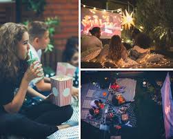 Don't worry, we'll get to the screen. Backyard Movie Night Rental Kit Amazingco