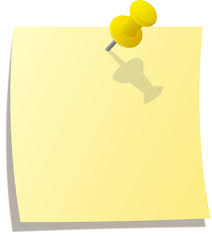 Yellow Sticky Note Pinned To Wall With Yellow Thumb Tack Yellow Sticky Notes Sticky Notes Clip Art