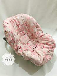 car seat liner protector for baby girl boy with pink etsy car seat liner car seats baby girl changing mat