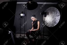 Creative Female Professional Photographer In A Strobe Lighting Stock Photo Picture And Royalty Free Image Image 71684629