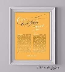 Wedding Vows Personalised Wall Art Print To Purchase Email Inkheartspaper Gmail Com Personalized Wall Art Personalized Wall Wedding Vows