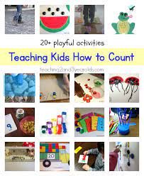 20 Ways To Teach Counting To Preschoolers Counting Activities Preschool Preschool Counting Teaching Kids