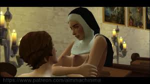 若い司祭は教会のパート2で修道女とセックスします