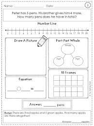 1st grade math first grade grade 1 number activities hands on activities year 1 maths in the zoo math intervention math word problems. Word Problem Practice Sheets 2 Whole Numbers Oa A 1 First Grade Math Word Problem Practice Word Problems