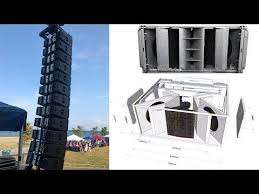plan line array vera 36 youtube sound system speakers subwoofer box design speaker plans
