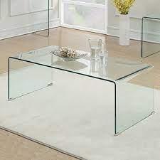 A coffee table is the focus of any living room furniture layout and creates the perfect spot for entertaining. Ghost Glass Coffee Table Clear Glass Table Glass Coffee Table