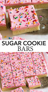 Sugar Cookie Bars The Simplified Version Of Single Sugar Cookies Without All The Extra Work They Re Super Sugar Cookie Bars Best Sugar Cookies Fun Desserts