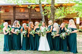 Emerald green, wedding flower arrangements. Emerald Green Wedding At The Bride S Childhood Camp