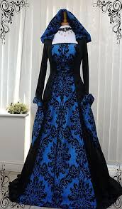 Black And Blue Wedding Dress Pin By Aubrey Heath S World On Outfits Medieval Wedding Dress Cosplay Dress Medieval Dress