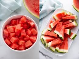 1 whole watermelon cutting board large, sharp knife large bowl or plate. How To Cut A Watermelon How To Cut A Watermelon Into Cubes Or Spears