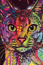 Captivating Unique And Funky Psychedelic Wall Art Home Wall Art Decor Cat Wall Art Dog Wall Art Psychedelic Decor