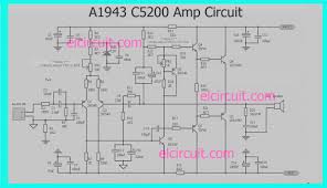 This board can convert stereo audio input to. A1943 C5200 Power Amplifier Circuit Circuit Diagram Circuit Amplifier