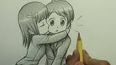 Anime drawings of couples ruang belajar siswa kelas 1. How To Draw People Kissing Htd Video 2 Youtube