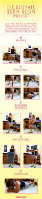 5 Exercise Moves You Can Do In Your Dorm Room Dorm Room Workout Workout Moves Dorm Workout