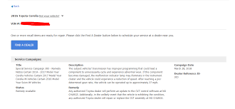 Toyota is recalling about 3,400 of its 2019 toyota corolla hatchbacks because of a faulty component in the transmission. 2014 2017 Corolla Cvt Service Campaign Tsb Recall Toyota Nation Forum
