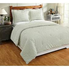 Recently added comforters green comforters. Better Trends Isabella Comforter 3 Piece Sage King 100 Cotton Tufted Chenille Wavy Channel Design Comforter Set Ss Quiskisa The Home Depot