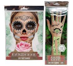 Personalise yours for unique items. Day Of The Dead Temporary Face Tattoos Day Of The Dead Costumes Day Of The Dead Mask Walmart Com Walmart Com