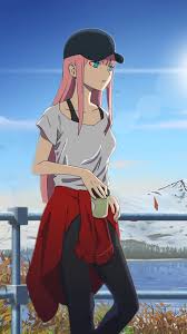 Zero two | darling in the franxx. Zero Two Darling In The Franxx Fanart Zero Two Wallpaper Iphone 1327341 Hd Wallpaper Backgrounds Download