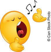 Singende Emoticon Lustiges Emoji Smiley Lustige Emoticons