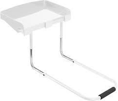 Amazon.com: Height Adjustable Under Mattress 17 inch Bedside Shelf, Works  with Lofts and Beds Without Frames, Heavy Duty Storage Tray, Fits Laptops,  Books, and Drinks, Nightstand Alternative, White : Home & Kitchen