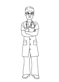Doctor Wearing Operating Suit Coloring Page Coloring Sun Nurse Coloring Pages Coloring Books Colouring Pictures