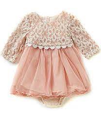 Bonnie Baby Baby Girls Newborn 24 Months Lace Popover To Tulle Dress Dillards Cool Baby Clothes Baby Girl Dresses Baby Girl Fashion