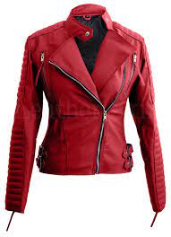Pin On Women Red Leather Jackets
