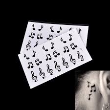 Winged music note tattoo on ankle. New Fake Temporary Tattoo Sticker Music Note Arm Body Waterproof Women Art Temporary Tattoos Aliexpress