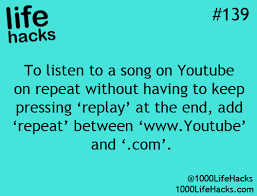 This Really Works It Took Me To Another Site That Played The Video On Repeat I Was Just Wondering How You Could Make A Yout 1000 Life Hacks Life Hacks Hacks