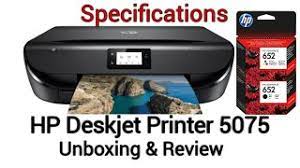 Hp Deskjet Printer 5075 Unboxing Review Youtube