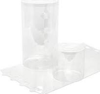 Cylinder Clear PVC Box | Quantity: 12 | Diameter - 6"