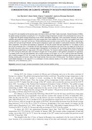 Distribuiți pe twitter distribuiți pe facebook trimiteți către pinterest. Pdf Considerations On Climate Variability In South Western Romania In 2015