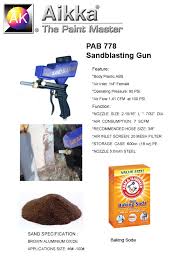 2 sets main motor power: Pab 778 Sandblasting Gun