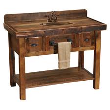 Solid reclaimed barn wood construction is the place to start with this rustic bathroom vanity. Reclaimed Barnwood Vanity Wayfair