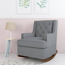 Baby Relax Bennet Transitional Wingback Rocker Chair Gray Walmart Com Wingback Rocker Rocker Chair Nursery Rocking Chair Nursery