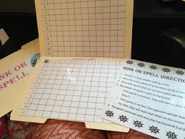 sink or spell/ spelling battleship game