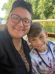 Went down town with my son for a field trip today and we found this rock 🎀