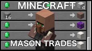 How to make a stonemason villager in minecraft (all versions)music (by c418): Minecraft Mason Trades Explained Youtube