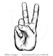 Black And White Peace Sign Hand Clipart And Then On The Other Side Hand Clipart Peace Sign Hand Finger Hands