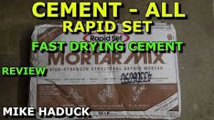 Rapid set is a brand of fast setting cement products well known for its versatility and high performance. How I Use Rapid Set Cement All Mortar Mix Fast Drying Mike Haduck Youtube