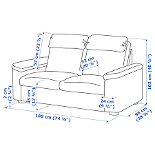 Lidhult Loveseat Grann Bomstad Dark Brown Ikea Love Seat Fabric Loveseats Ikea