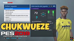 Villarreal's samuel chukwueze has proclaimed arsenal star granit xhaka as the toughest opponent he has faced in this season's europa league. Pes 2019 Chukwueze By Iamrubenmg Youtube