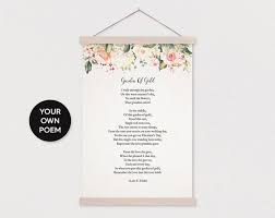 Dann, stark und breit, mit tausend wurzelstreifen. Benutzerdefinierte Blume Garten Gedicht Kunstdruck Mit Jedem Etsy