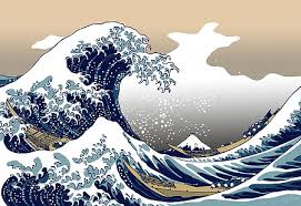 The great collection of iphone wave wallpaper for desktop, laptop and mobiles. Hd Wallpaper Gary Humor The Great Wave Off Kanagawa Gyarados Wallpaper Flare
