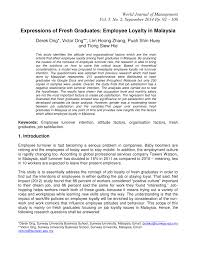 縣) is a type of administrative division below the state level in malaysia. Pdf Expressions Of Fresh Graduates Employee Loyalty In Malaysia