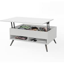 End tables and accent tables: Bestar Small Space Krom 37 Inch Lift Top Storage Coffee Table
